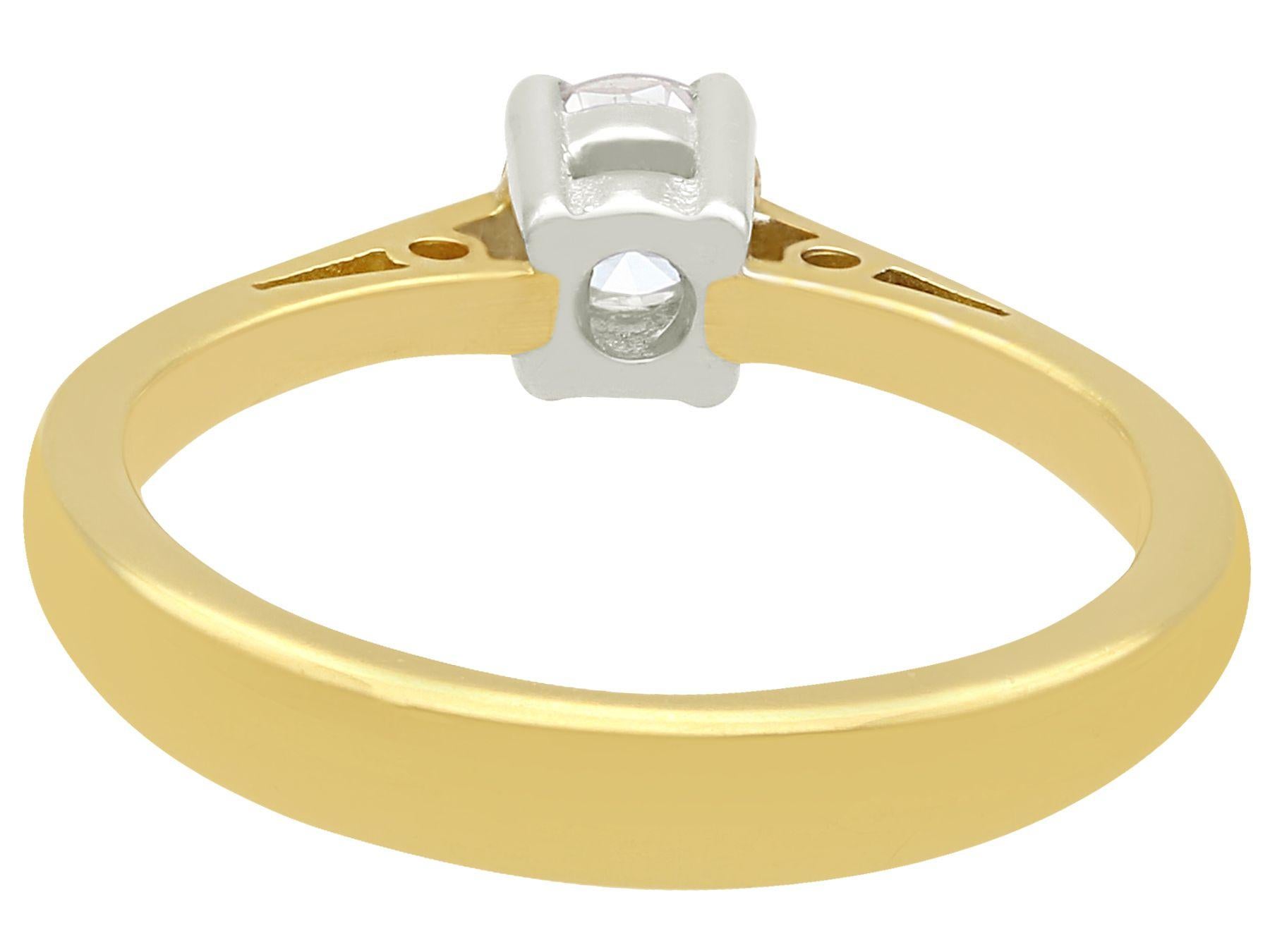 Women's 1994 Diamond Yellow Gold Solitaire Engagement Ring