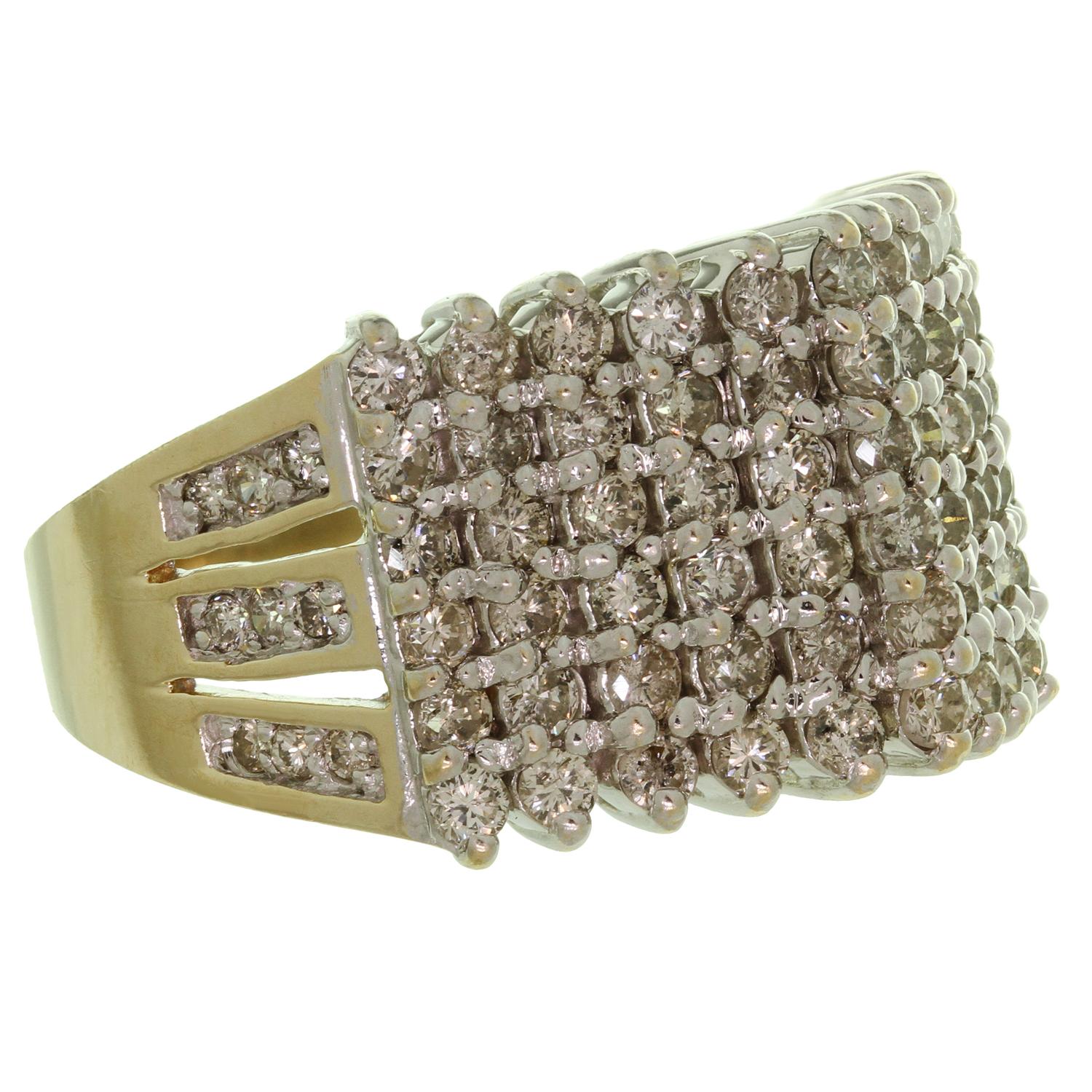 pyramid ring gold