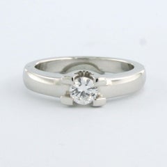 DIAMONDE Ring with brilliant cut diamonds up to 0.28ct 14k white gold 4.7 grams