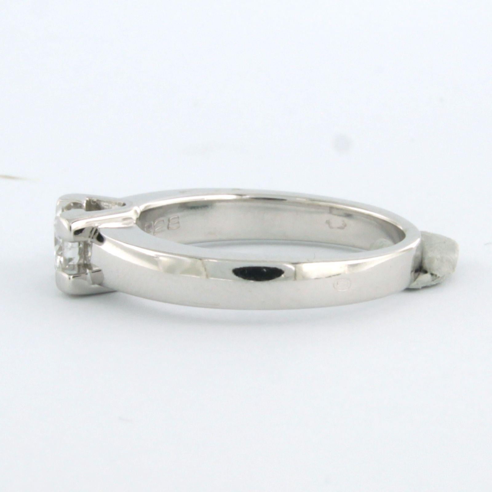 Women's DIAMONDE Ring with brilliant cut diamonds up to 0.28ct 14k white gold 4.7 grams For Sale