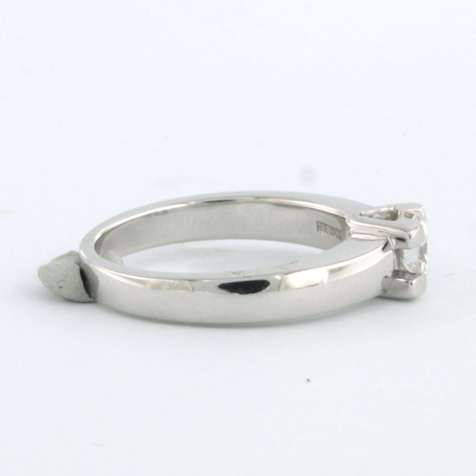 DIAMONDE Ring with brilliant cut diamonds up to 0.28ct 14k white gold 4.7 grams For Sale 1