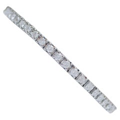 Diamanten, Tennisarmband aus 14 Karat Weißgold.