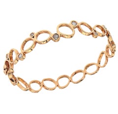 Armband aus Roségold mit Diamanten, handgefertigt in Italien von Botta Gioielli