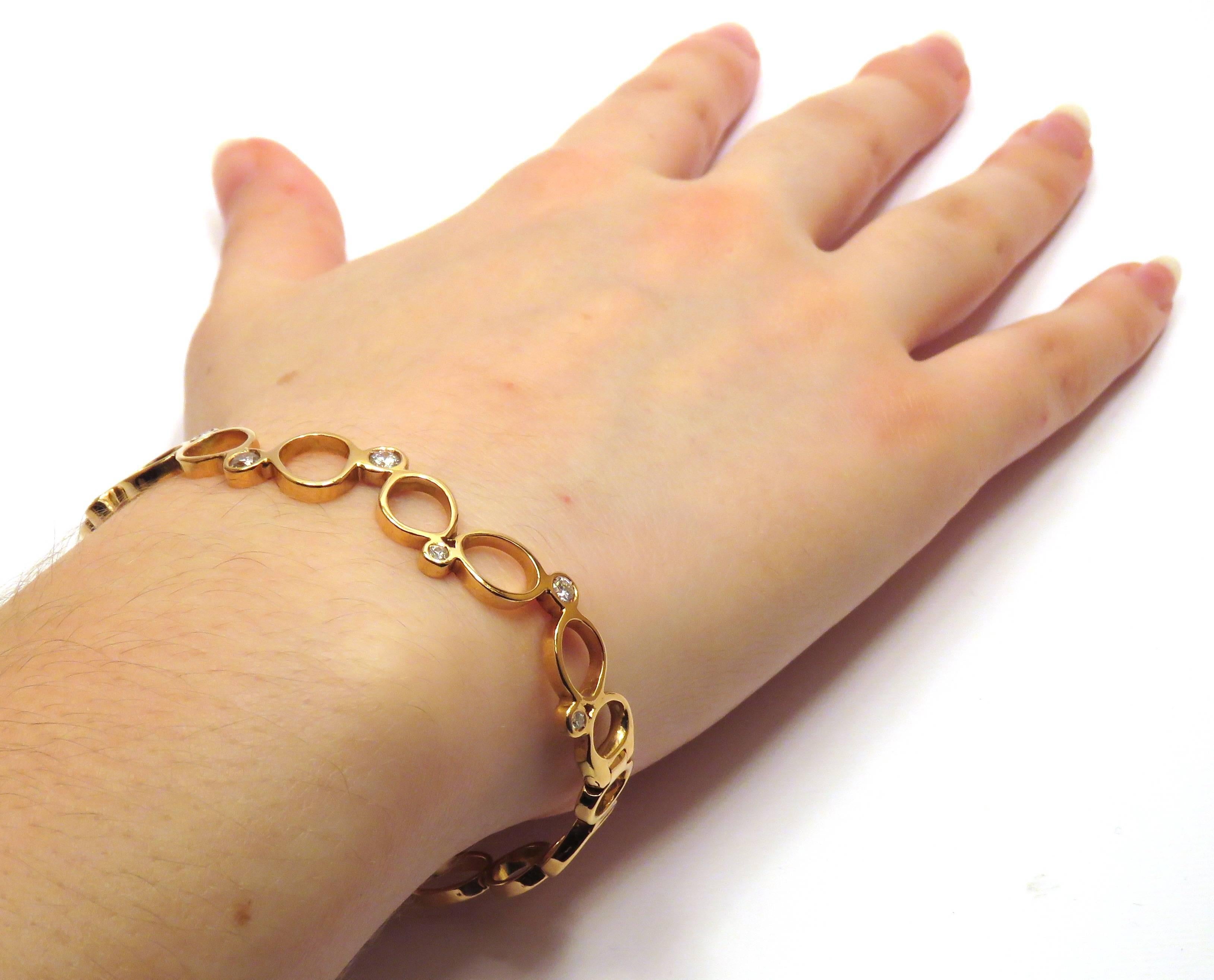 italian rose gold bracelet