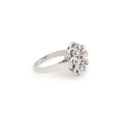 Diamonds 18 Carat White Gold Daisy Ring