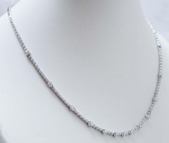 Diamonds, 18 Kara White Gold Tennis Necklace.