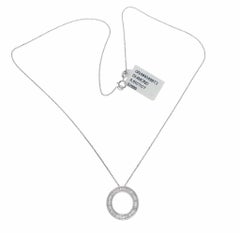 Anhänger „Kreis des Lebens“ aus 18-Karat-Gold mit Diamanten, Halskette aus 14-Karat-Gold