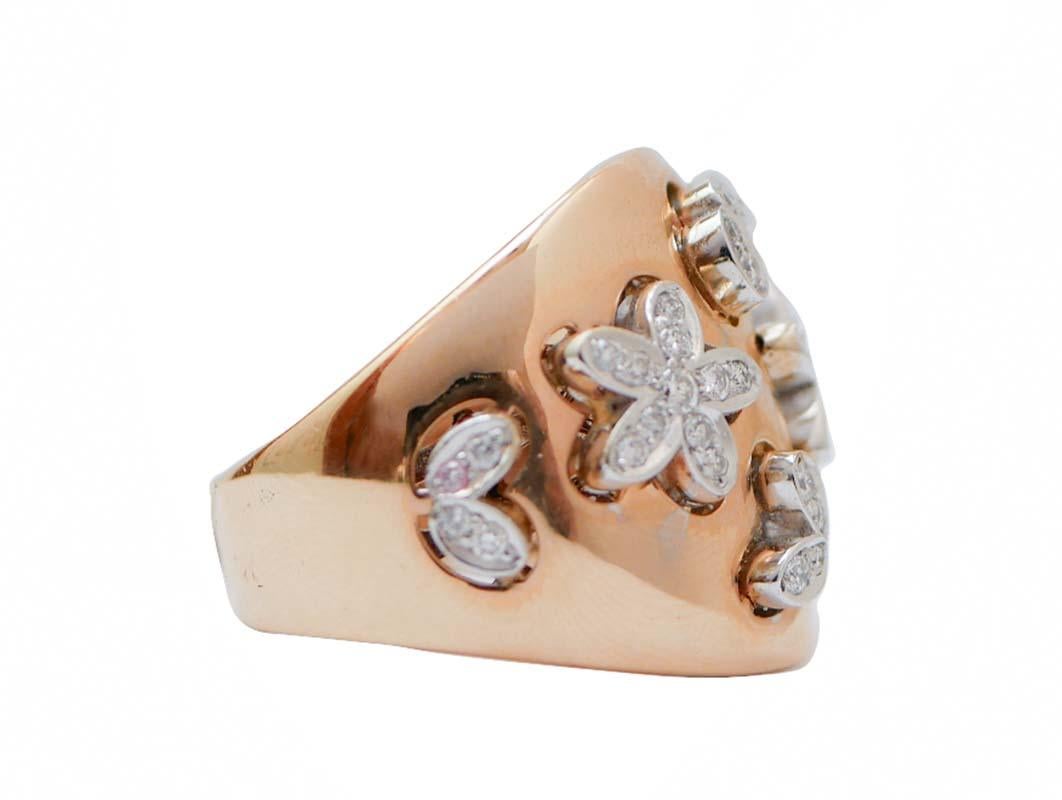 Incredibile anello con struttura in oro rosa 18 kt montato con dettagli in oro bianco tempestati di diamanti.
Diamanti 0,54 ct
Peso totale 15.90 gr
RF   +IGCC
Italiano Taglia 13.5
Usa Taglia 6.67
Francese Taglia 53.5

Per qualsiasi informazione, non