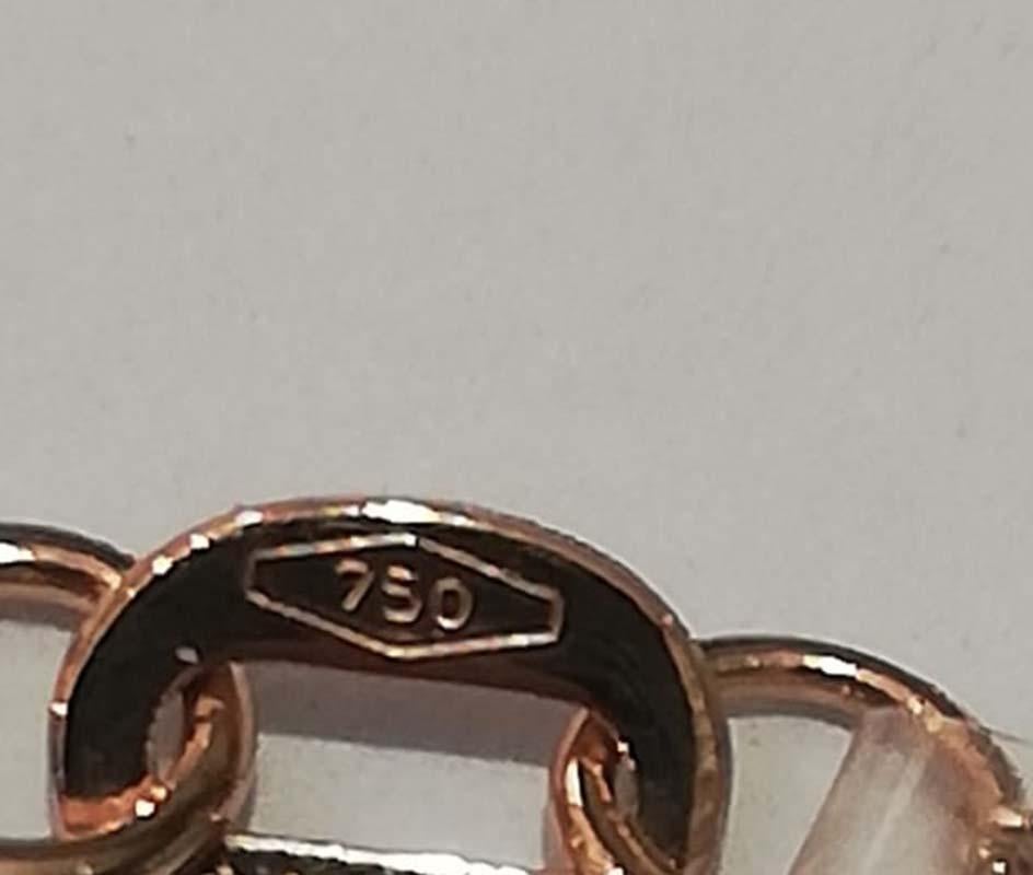 Diamanti, 18 carati  Collana con ciondolo a forma di cuore in oro rosa In condizioni Nuovo in vendita a Marcianise, Marcianise (CE)
