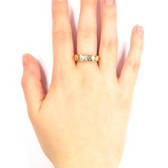 Diamanti  Anello in oro rosa realizzato a mano in Italia da Botta Gioielli