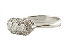 Diamonds, 14 Karat White Gold Engagement Ring