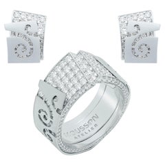 Suite di borchie Pret-a-Porter con diamanti in oro bianco 18 carati