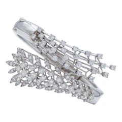 Diamonds, 18 Karat White Gold Retrò Bracelet