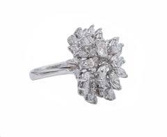 Diamonds, 18 Karat White Gold Ring