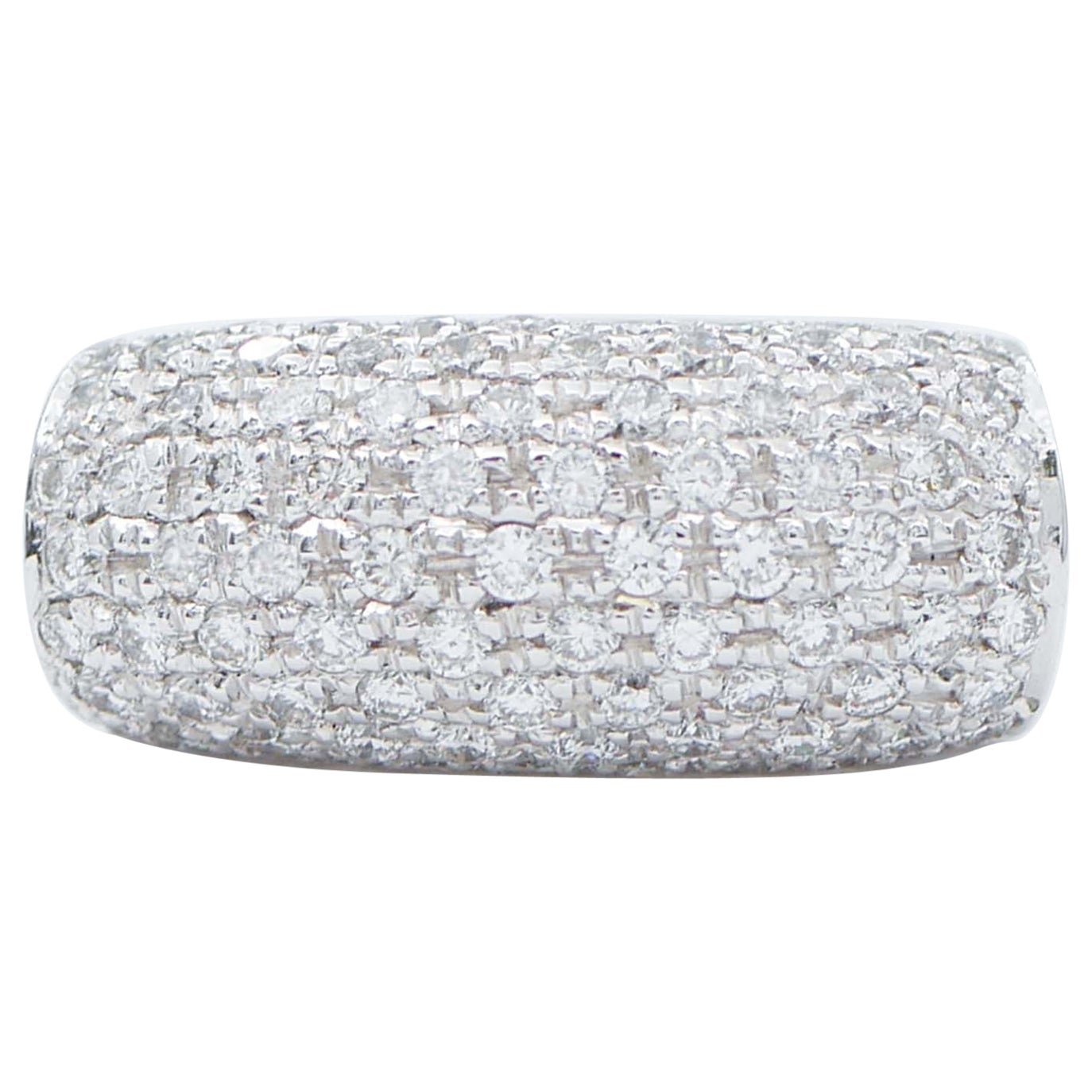 Bague en or blanc 18 carats et diamants
