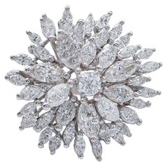 Diamonds, 18 Karat White Gold Ring