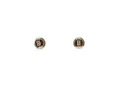 0, 42 ct Diamantes, Pendientes de oro blanco de 18 quilates