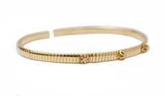 Diamonds, 18 Karat Yello Gold Retrò Bracelet