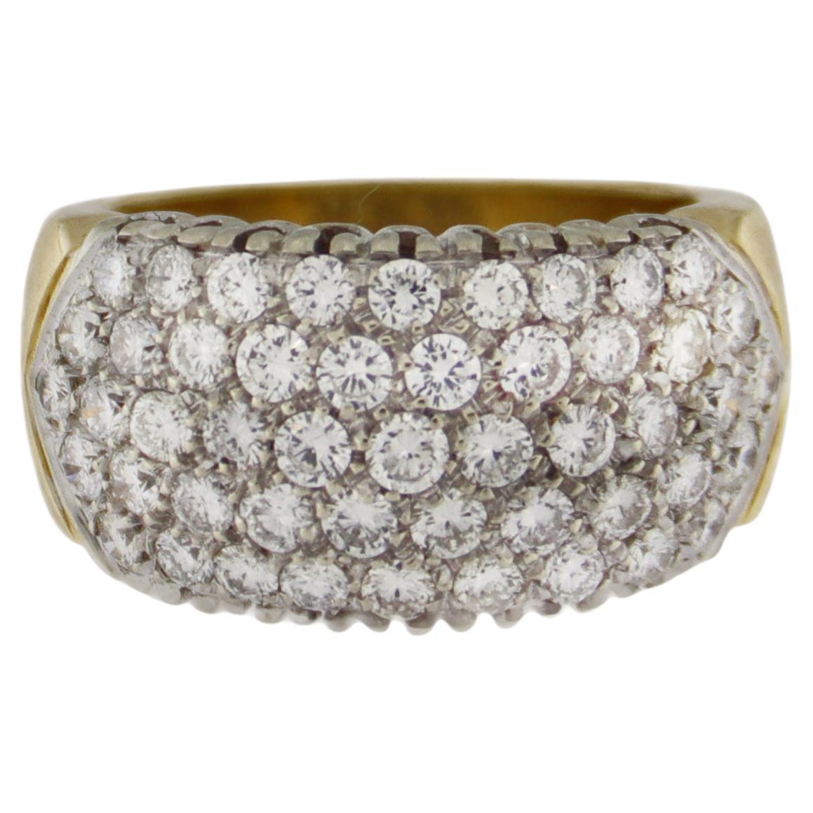 Diamonds 18 Karat Yellow Gold Band Ring