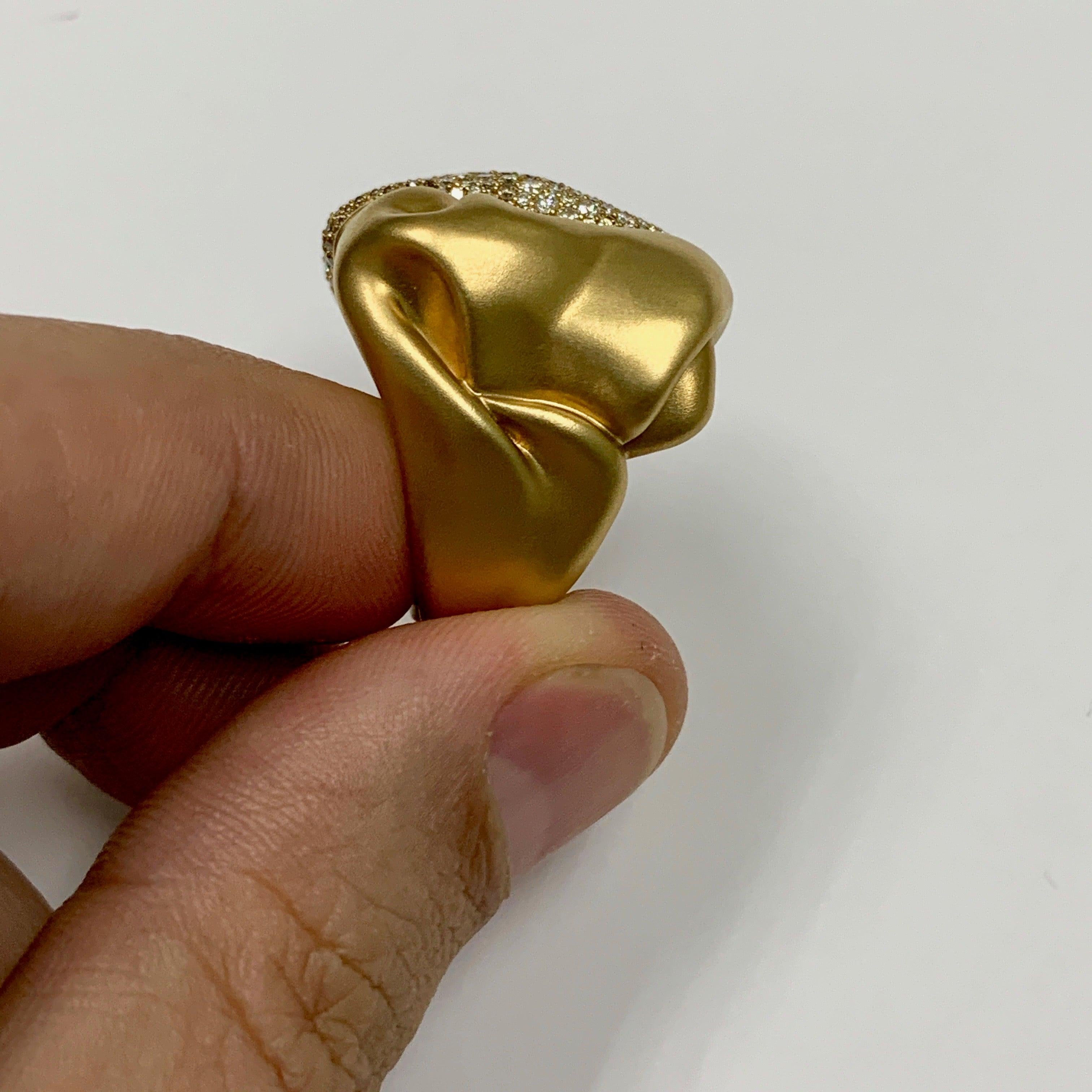 Diamonds 18 Karat Yellow Gold Ring 5