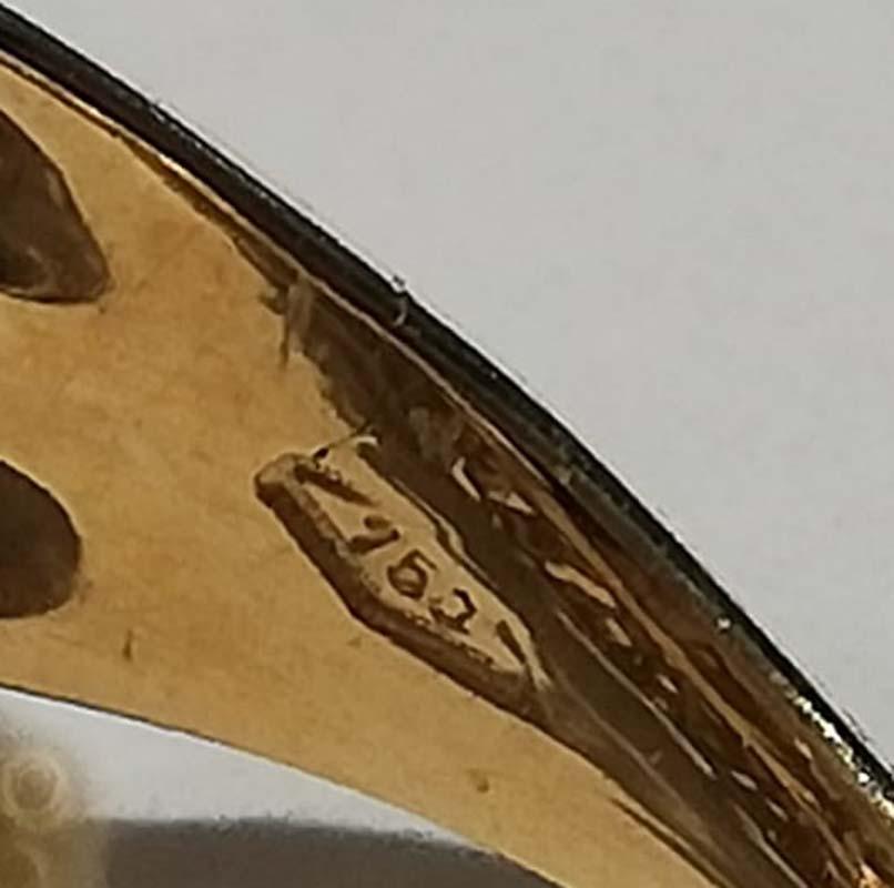 Donna Diamanti, Anello a serpente in oro giallo 18 carati. in vendita