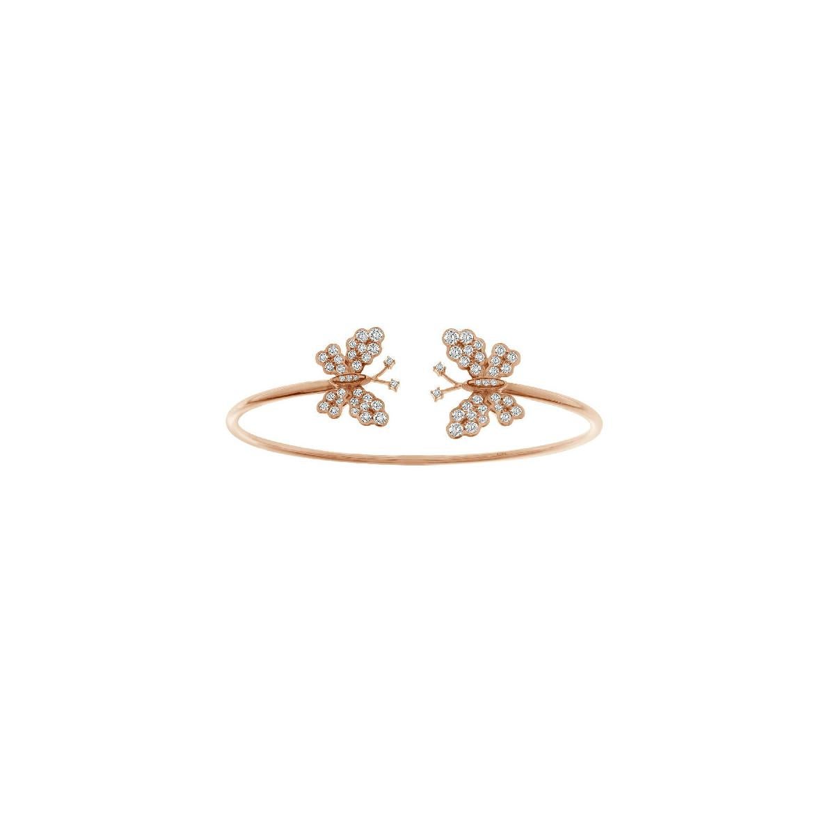 Diamonds, & 18K Rose Gold Butterfly Bracelet
Butterfly Collection... everyday wearable botanical pieces 
Irama Pradera is a dynamic and outgoing designer from Spain that searches always for the best gems and combines classic with contemporary