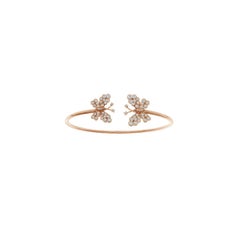 Diamonds  & 18K  Rose Gold Butterfly Bracelet