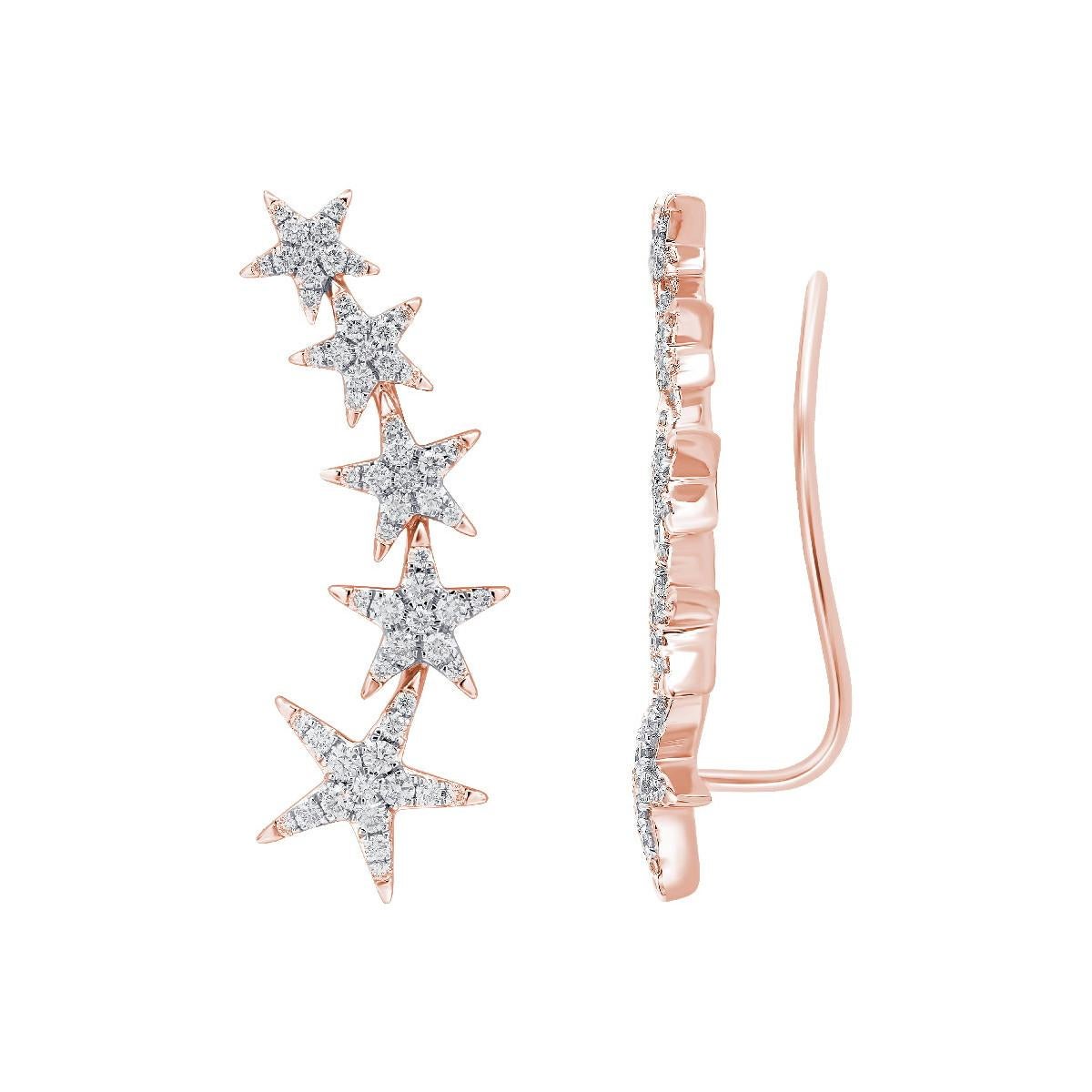 Diamonds  & 18K  Rose Gold Destinée Ring For Sale 1