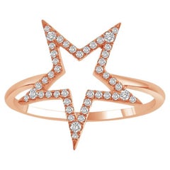 Diamants  & 18K  Bague Destinée en or rose