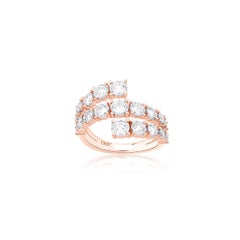 Diamonds  & 18K Rose Gold Glimmer Ring
