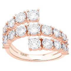 Diamonds  & 18K Rose Gold Glimmer Ring