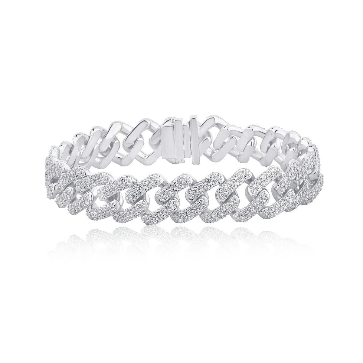 Diamonds  & 18K Rose Gold Olympic Bracelet In New Condition For Sale In Bilbao, ES