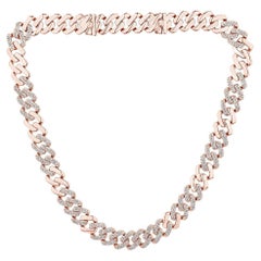 Diamonds  & 18K Rose Gold  Olympic Necklace