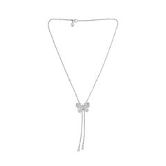 Diamanti  Collana con farfalla in oro bianco 18 carati
