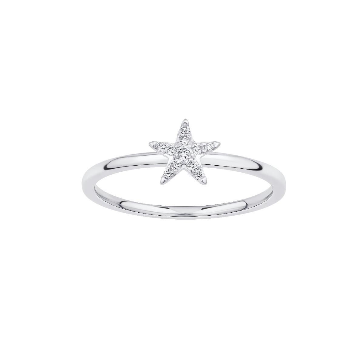 Diamonds, & 18K White Gold Destinée Ring
Destinée Collection... everyday wearable star pieces 
Irama Pradera is a dynamic and outgoing designer from Spain that searches always for the best gems and combines classic with contemporary mounting and