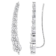 Diamantes  & Pendientes Glimmer de oro blanco de 18 quilates