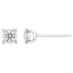 Diamonds  & 18K White Gold Glimmer Earrings