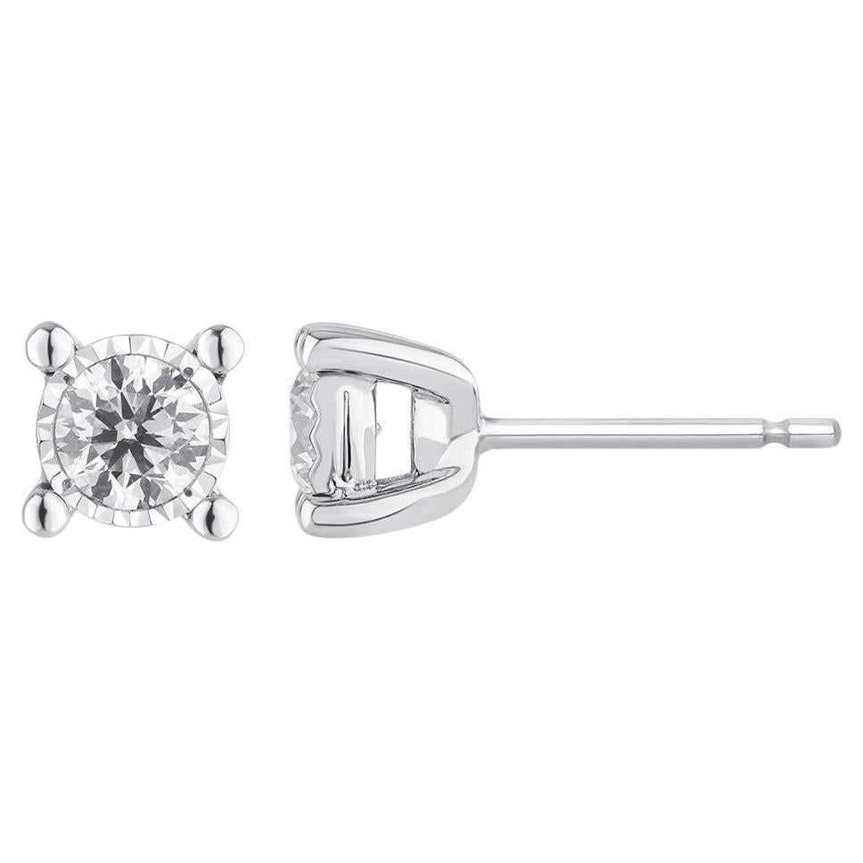 Diamonds  & 18K White Gold Glimmer Earrings
