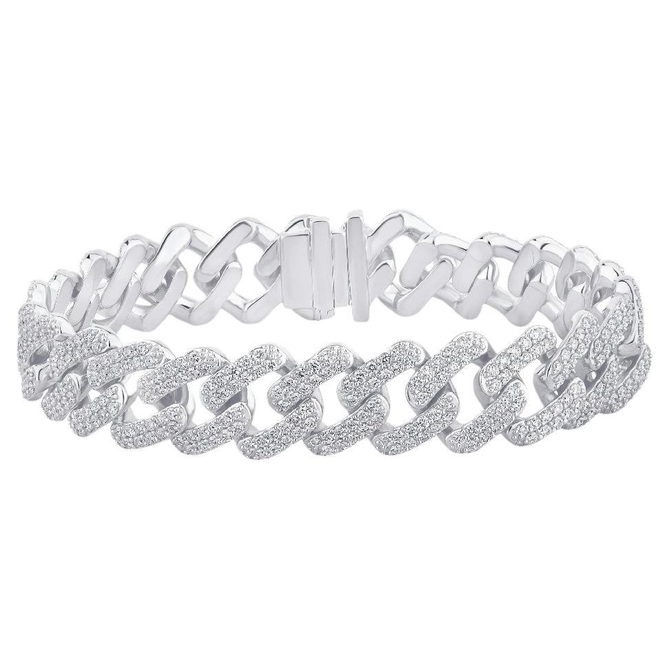 Diamonds  & 18K White Gold Olympic Bracelet