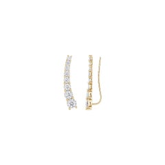 Diamonds  & 18K Yellow Gold Glimmer Earrings