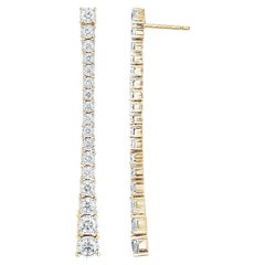 Diamantes  & Pendientes Glimmer Oro Amarillo 18K