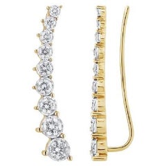 Diamantes  & Pendientes Glimmer Oro Amarillo 18K