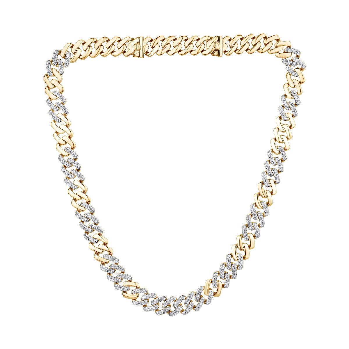 Diamanten & 18K Gelbgold Olympisch  Halskette
MATERIALIEN
◘ Halskette Gewicht:   121,45 Gramm
◘ 726 Diamanten insgesamt  6,86 ct. 

Irama Pradera ist eine dynamische und aufgeschlossene Designerin aus Spanien, die immer auf der Suche nach den besten