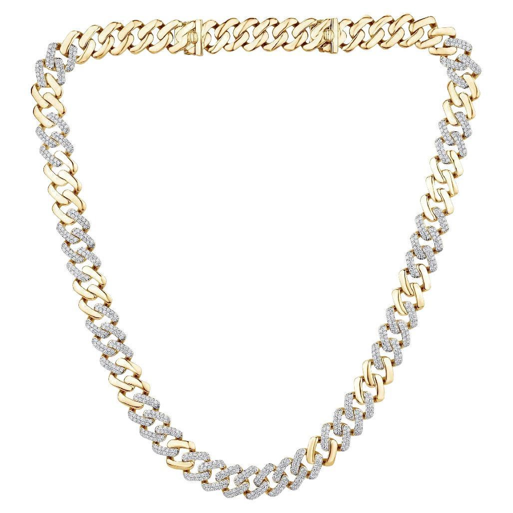 Diamonds  & 18K Yellow Gold Olympic Necklace