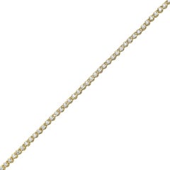 Diamonds 1.96 Carat Straight Line Diamond Tennis Necklace