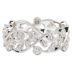 Diamonds and 14K White Gold Anniversary Band Ring