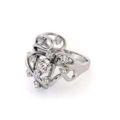 Diamonds and 14K White Gold Ring from Infinity Collection