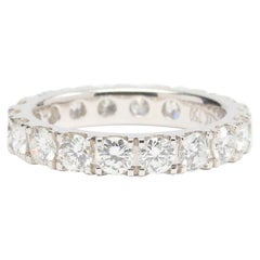 1.90 Carat Diamonds and 18K White Gold Eternity Wedding Band