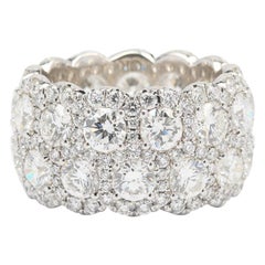 Diamonds and 18K White Gold Multistone Ring Band