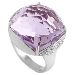 Diamanten und Amethyst-Ring